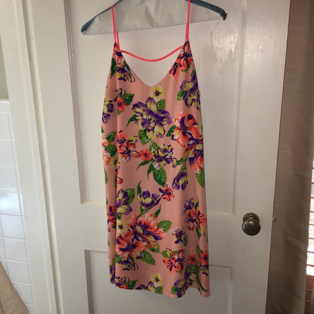 Orange Floral dress